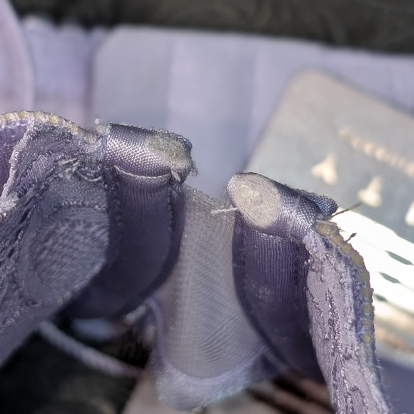 NWT Savage X Fenty Not Sorry Lightly Lined Lace Balconette Bra, Lavender, 38D - Picture 9 of 9